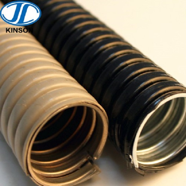 TPU低烟无卤阻燃包塑金属软管 防水PU包塑金属电线电缆金属保护软管 